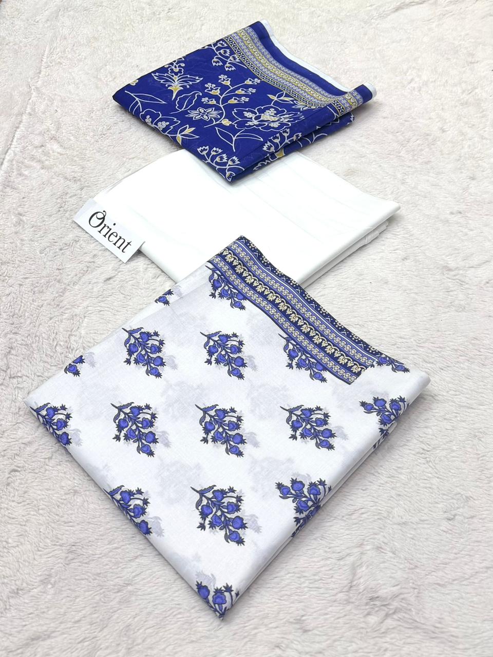 🌸 Orient 100% Original 3PC Printed Lawn Collection 🌸