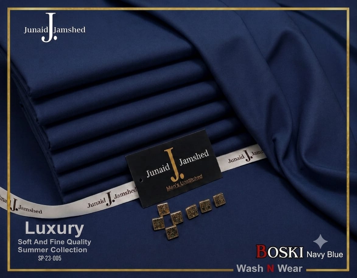 💎 Four Seasons 2026 – J. Junaid Jamshed Style Wash & Wear Boski 💎