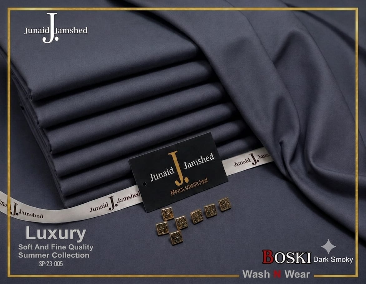 💎 Four Seasons 2026 – J. Junaid Jamshed Style Wash & Wear Boski 💎