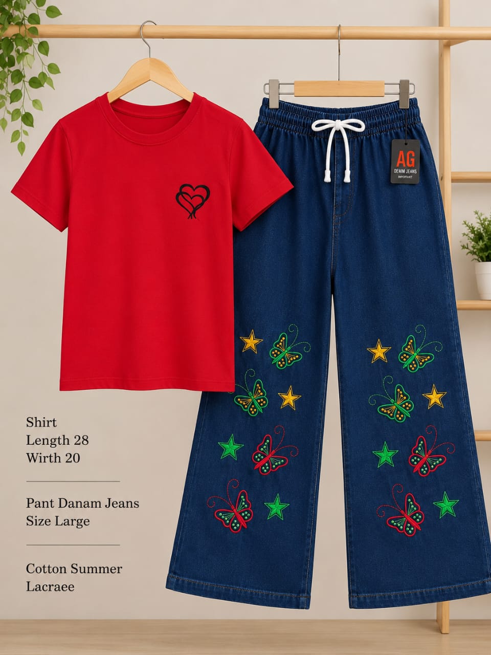 Baggy paint and short shirt