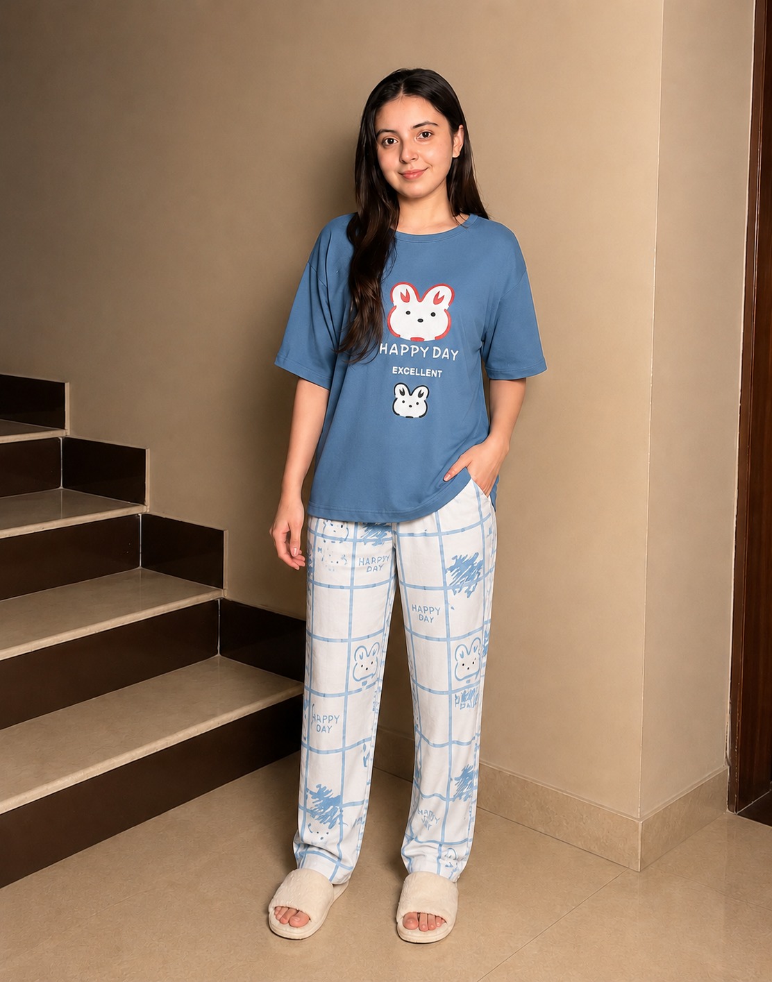 Nighty trouser shirt