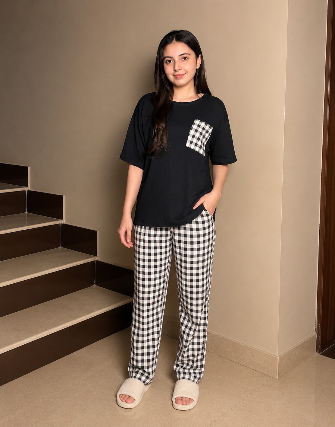 Nighty trouser shirt
