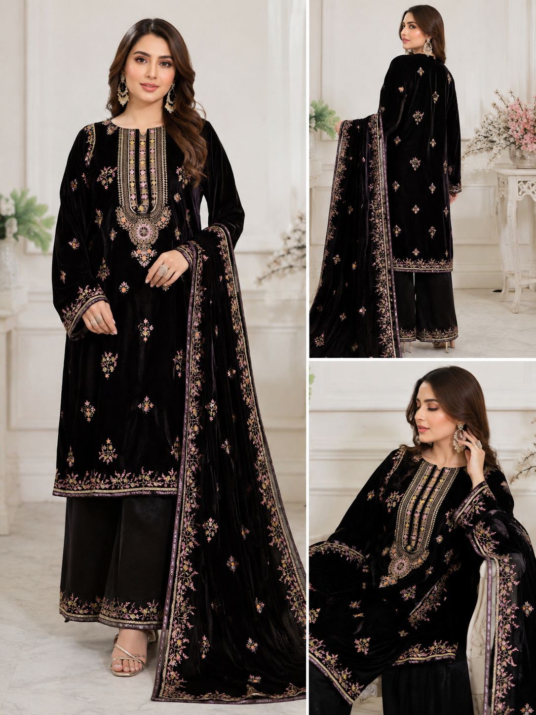 Velvet 3 pc suit 9000 Velvet micro