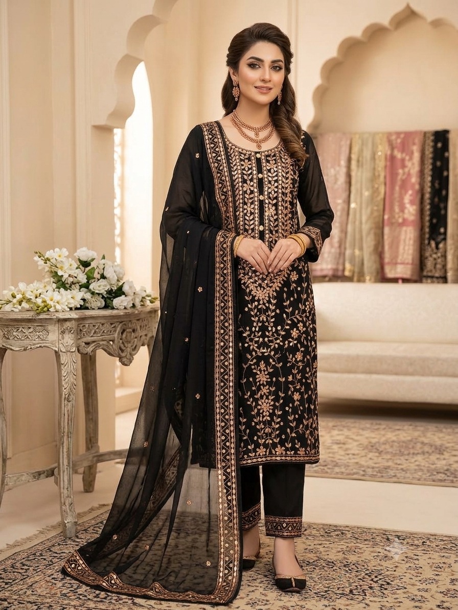 🌸 Elegant 2 Piece Suit (Shirt & Dupatta) 🌸