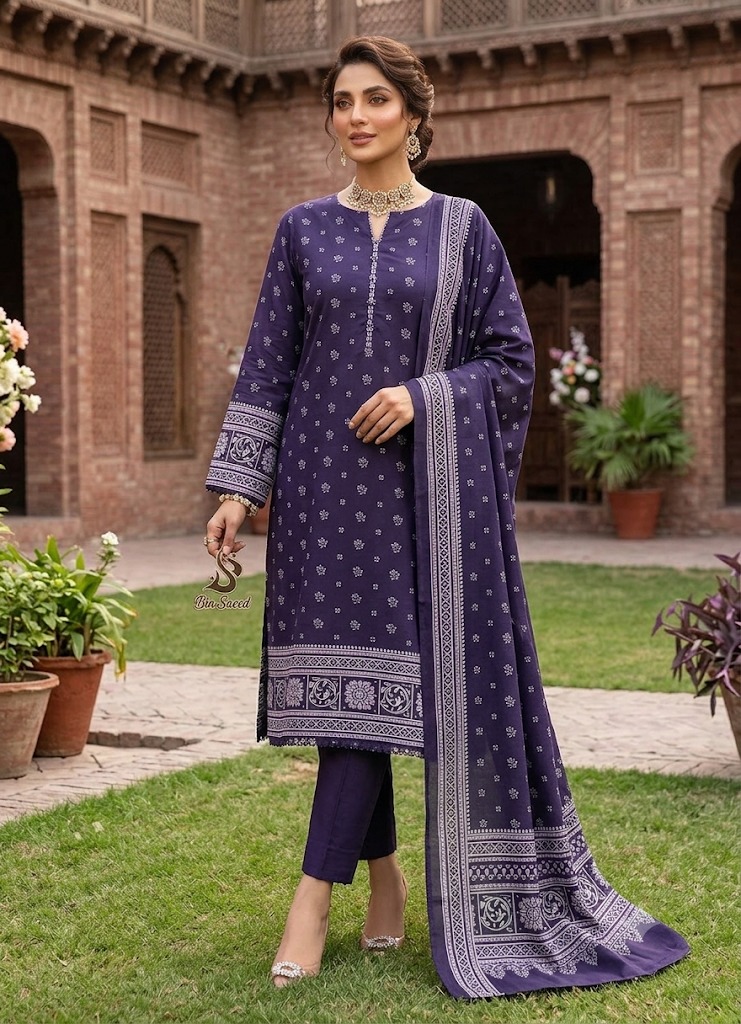 🌺 BIN SAEED LAWN COLLECTION 2026 🌺