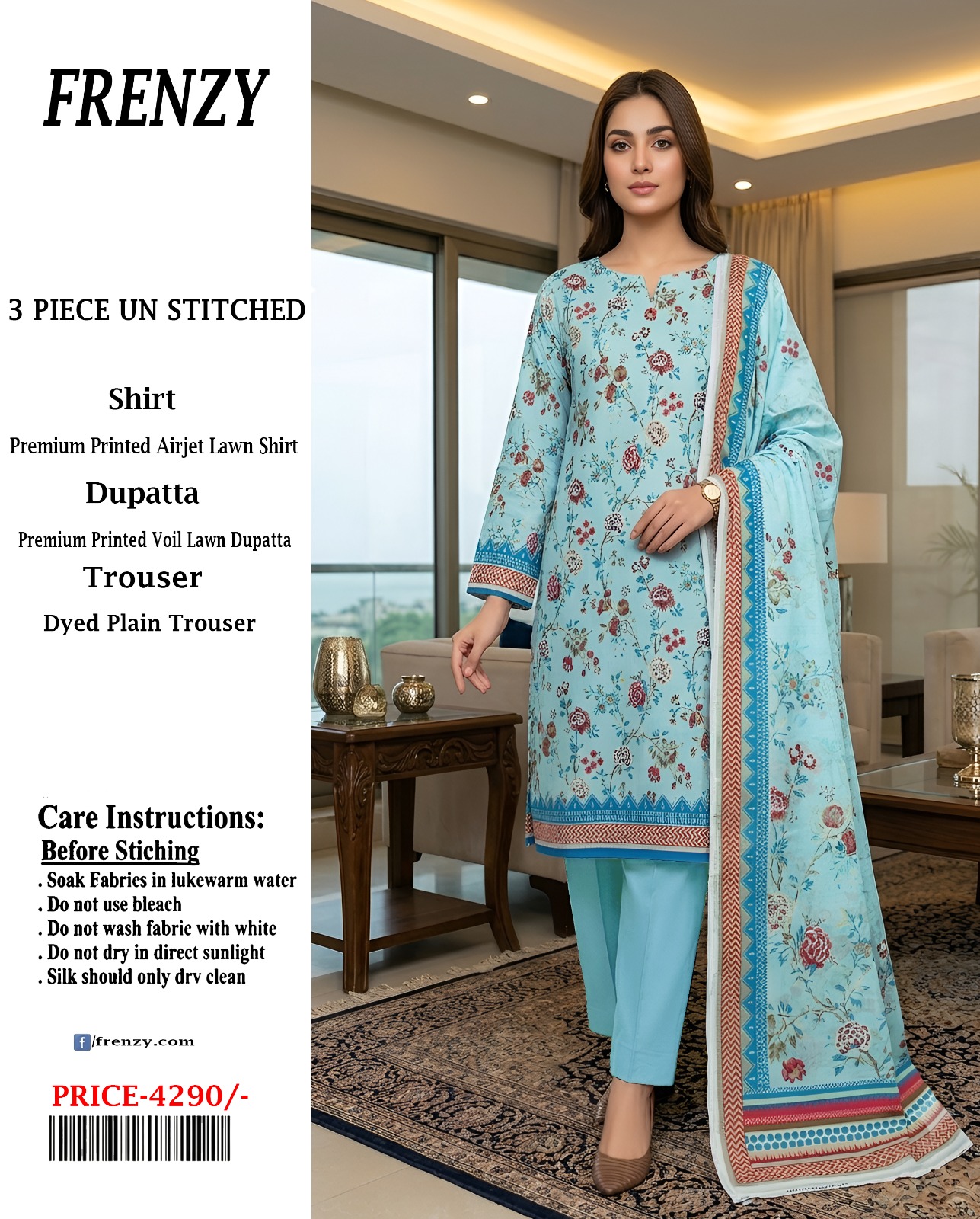 ✨ NEW ARRIVAL – FRENZY PRINTED LAWN 3PC COLLECTION 2026 ✨